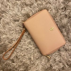 Tory Burch Pink Robinson Wristlet